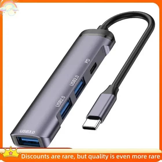 Newsandrainnew Hub Tipo-C Para USB3.0 USB2.0 PD Adaptador Docking Station Computador Notebook Tablet USB Flash Drive Cel