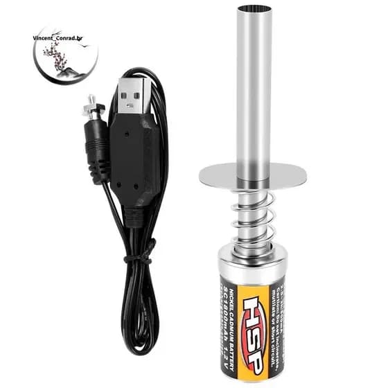 RC Nitro 1.2 V 1800Mah Recarregável Glow Plug Igniter DC Carregador USB Para Gás Power 1/10 1/8 Car