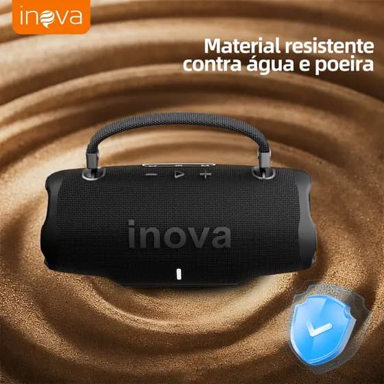 INOVA Caixa de Som Bluetooth Portátil – Bateria de 1200mAh - Potente 10W