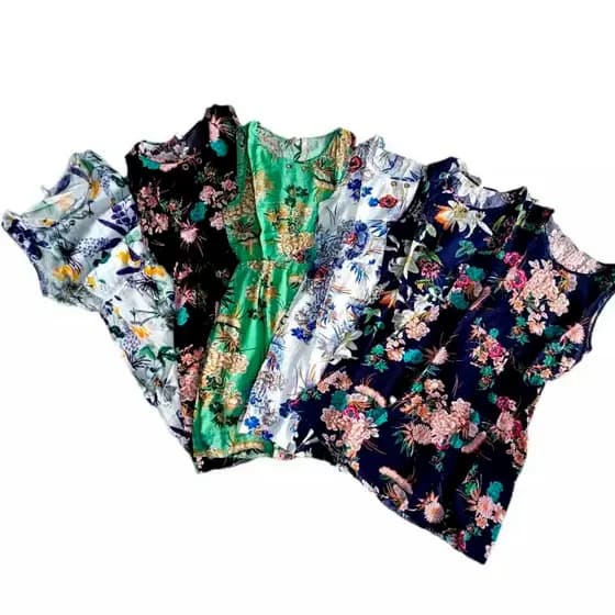 Vestido Viscose Estampa Floral Fresquinho Moda feminina-Cód C317