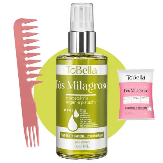 Tobella Óleo Capilar Pós Milagroso Macadamia Argan Pistache