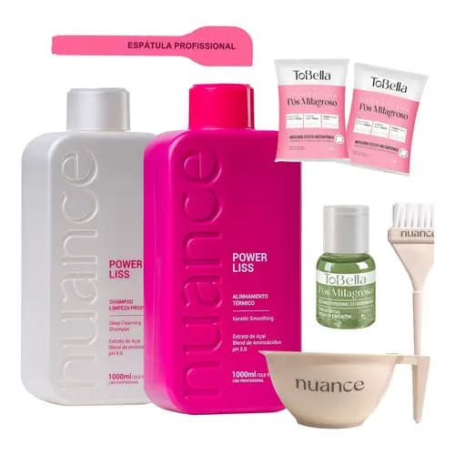 Kit Definitiva Power Liss 1 Litro Nuance Shampoo + Alisante