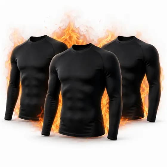 Kit 3 Camisetas Térmicas Masculina Segunda Pele Inverno Frio