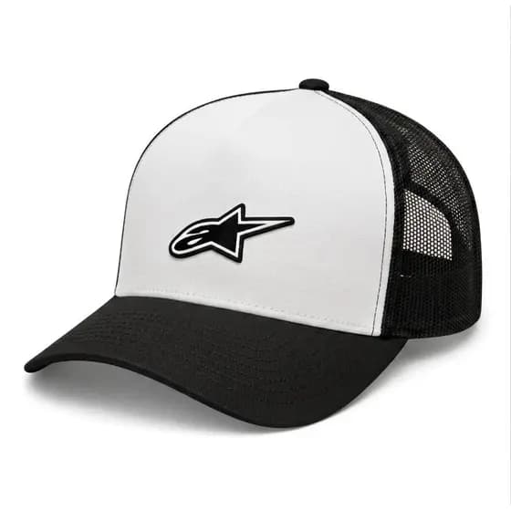 Boné Trucker Algodão Telinha Estampado Alpinestars Aba Curva Envio Rápido