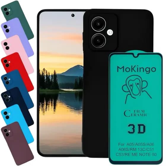 Kit Capa + Película Galaxy A06 5G Capinha Anti Impacto Samsung Proteção Premium