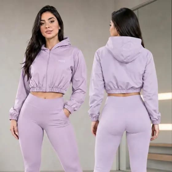 Jaqueta Feminina de Frio Manda Comprida Com Capuz E Elástico Bomber Motoqueira