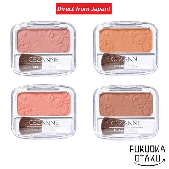 CEZANNE Blush Natural Cheek N 4 Cores Pêssego Rosa/Bege Laranja/Rosa Laranja/Rosa Bege【Direto do Japão】