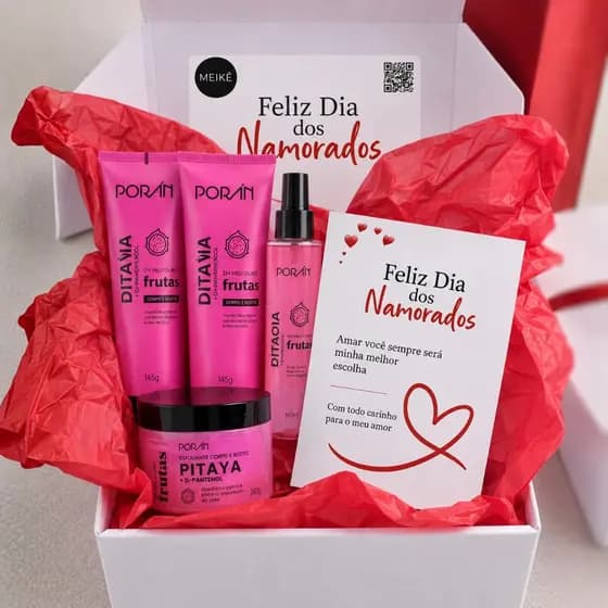 Dia Dos Namorados Esposa Presente Namorada Kit Cosméticos Poran Pitaya