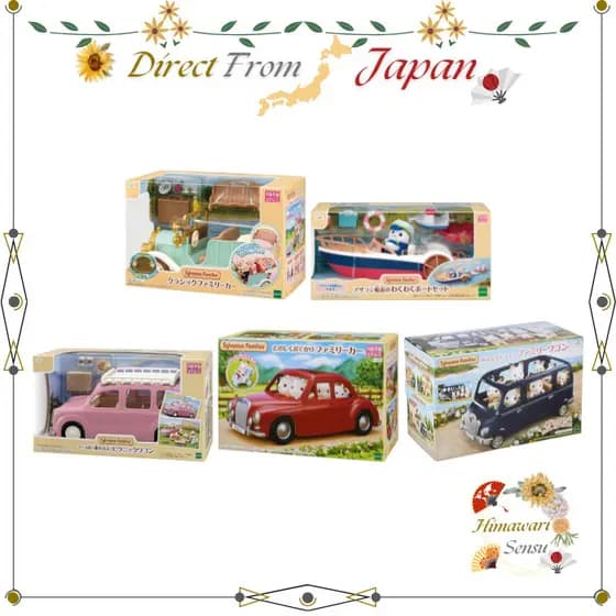 EPOCH Sylvanian Families Carro/Barco V-02/- 05 06 07 08 À Prova De Direto Do Japão