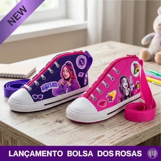 Bolsa Tênis Emilly Vick Katlen dos Rosa Youtubers ou Kit Boneca e Bolsa