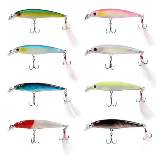 ISCA ARTIFICIAL DEYU MINNOW 8CM 8G MEIA ÁGUA COR SORTIDA