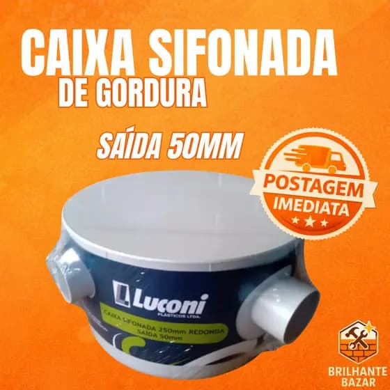 Caixa de Gordura 250mm x 50mm Caixa Econômica de Gordura