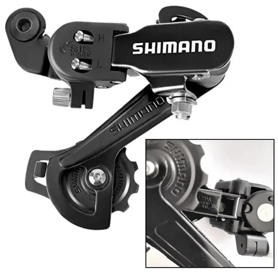 Câmbio Traseiro Shimano Tz31 7v Sem Gancheira 21v 26 E 29
