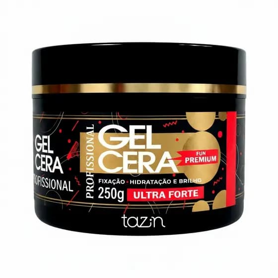 GEL CERA CAPILAR PARA BABY HAIR FIXAÇÃO ULTRA FORTE 250GR