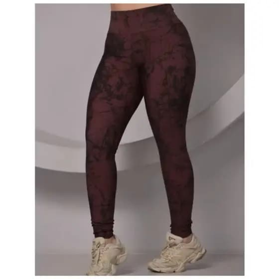 Legging Marmorizada Cintura Alta | Estampada | Fitness e Casual