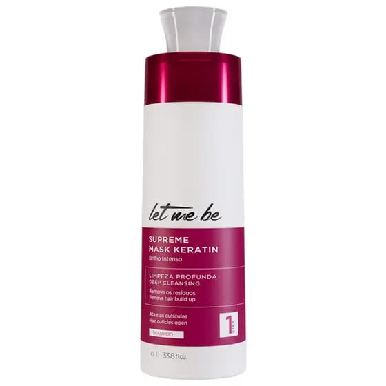 Shampoo Supreme Keratin Antirresíduos let me be 1L - Passo 1