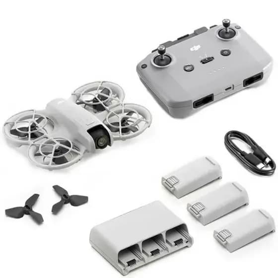 Drone DJI Neo Fly More Combo DN1A0626 (RC-N3) Anatel 4K com GPS - Cinza Claro