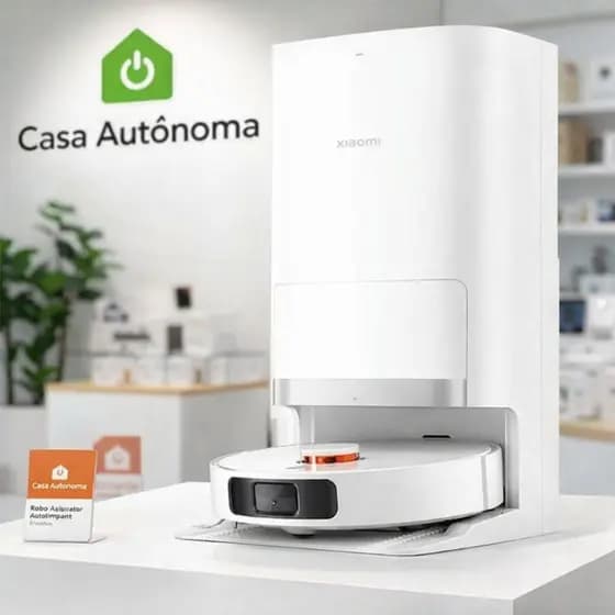 Robô Aspirador H50 Mop Giratório Lavagem estação Automática | Autolimpante + Sucção Potente 10000Pa