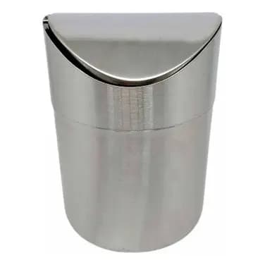 Mini Lixeira Em Inox Swing Pia Cozinha Café 1,5l