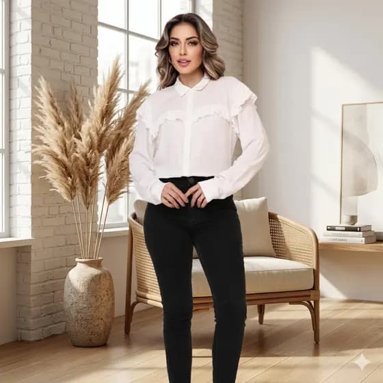 Camisa Babadinho Elegante