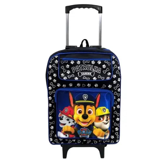 Mochila Escolar Infantil de Rodinha Grande Personagens