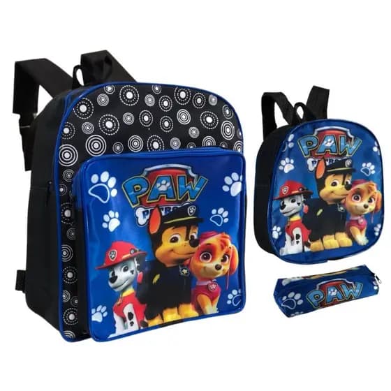 Kit Mochila Costa Creche Infantil Prezinho Personagens