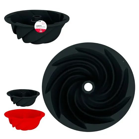 FORMA REDONDA C/FURO SILICONE AIR FRYER FORNO 15 CM