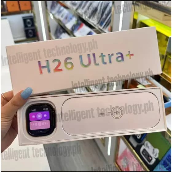 2026 Novo Olá PLUM Smartwatch Relógio Inteligente H26 Ultra + AMOLED 49mm Ultra3 Masculino Bluetooth Chamada NFC Bússola