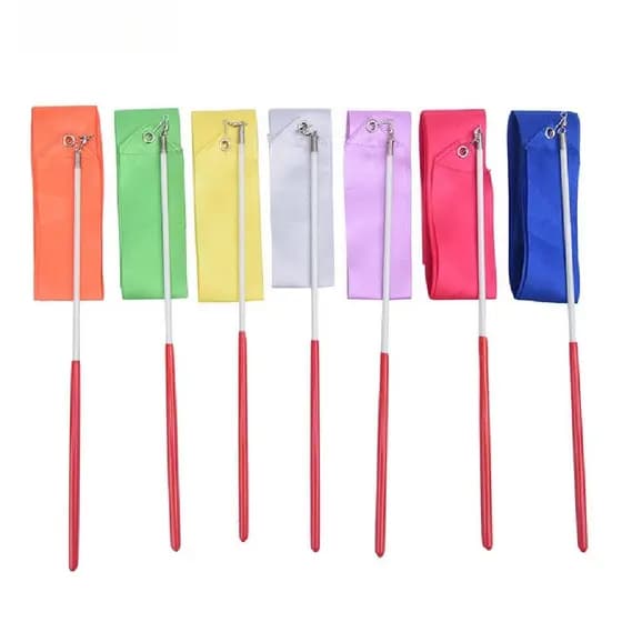 Fidvdo 2m Fitas De Ginástica Profissional Dança Fita Rítmica Arte Ballet Streamer th