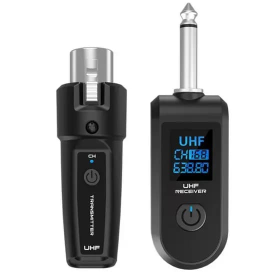 Adaptador XLR Sem Fio para Microfone – Transmissor e Receptor para Streaming, Gravação e Podcast