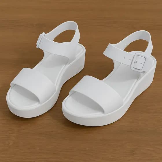 Sandália Plataforma Salto Alto – Modelo Confortável e Fashion - Confortável e Sofisticada