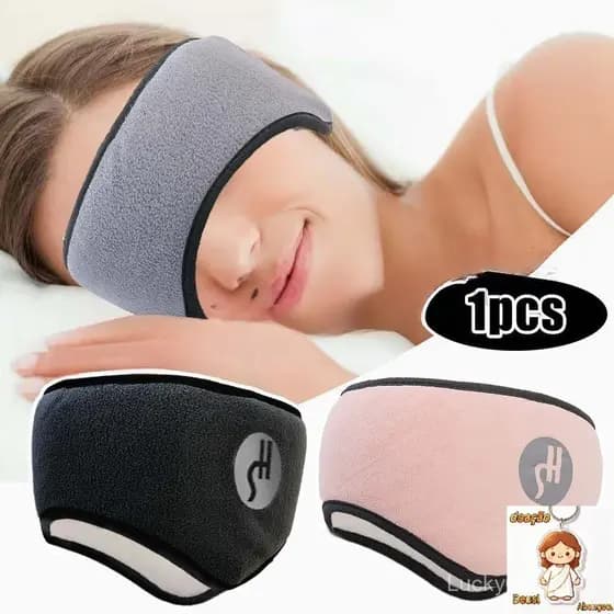 Tampões Para Os Ouvidos 2 Em 1 Dormir Com Redução De Ruído-Máscara Olhos Ajustável-Isolados-Viagens , Cochilo , Almoço ,