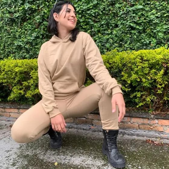 CONJUNTO MOLETOM FEMININO FLANELADO GROSSO NÃO DA BOLINHA