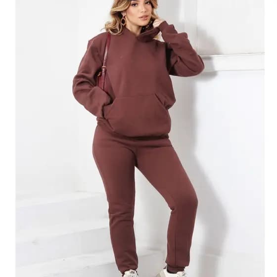 Conjunto De Moletom Feminino Flanelado Quentinho não da Bolinha