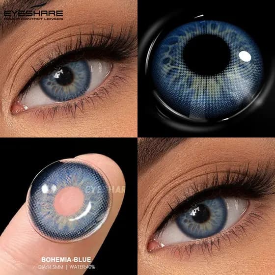 Lentes De Contato Coloridas Para Olhos Azuis/Verdes Envio Rápido De Da Moda Brasil Maquiagem Os