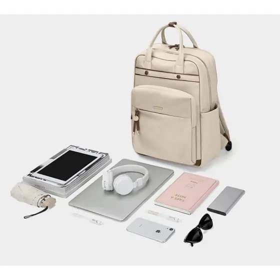 Bolsa de ombro pequena mochila casual para estudante, bolsa de viagem elegante, à prova d'água