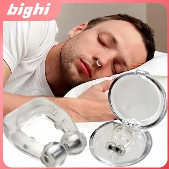 kit 4 Clipe Nasal Anti Ronco Aparelho Para Nariz Dispositivo Para Ronco e Apneia Dilatador Magnético
