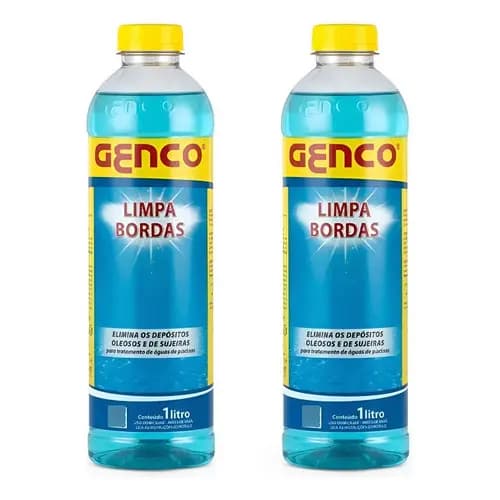 Kit 2 Unidades Genco Limpa Bordas Para Piscinas 1l