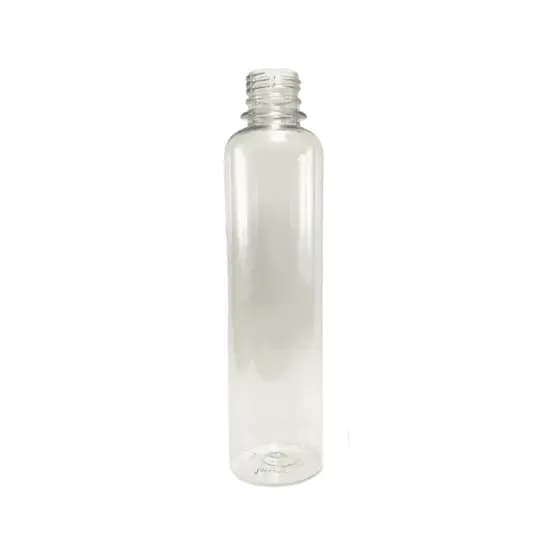 FRASCO CÍLINDRICO DE 300ML GARRAFA PET PARA ARMAZENAMENTO DE LÍQUIDOS COM TAMPA ROSCA LACRE 28MM