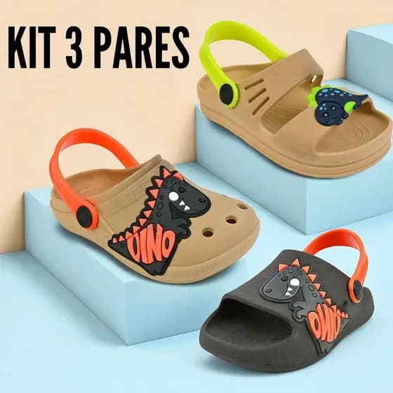 Kit 3 Pares Infantil Masculino Escolar Lançamento Menino Bebê Super Macio Antiderrapante Envio Já