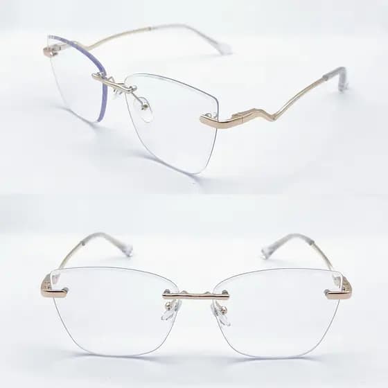 【LOUIE SHARK 2】Óculos Armação Feminino Balgriff Metal Moda Novidade Blogueiro Estilo Popular 8020