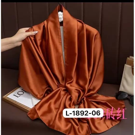 LENÇO FEMININO LISO TOQUE DE SEDA LANÇAMENTO 180x85cm