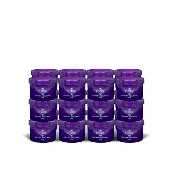 KIT GEL CERA FORTE FIXADOR MODELADOR 300g- 36 UN - CLASSE A