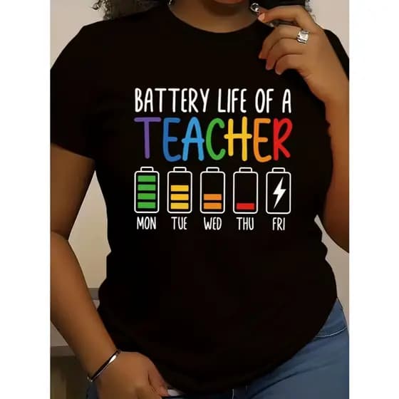 Camiseta Feminina 100% Algodão Estampa Professor Frase Engraçada Presente Criativo
