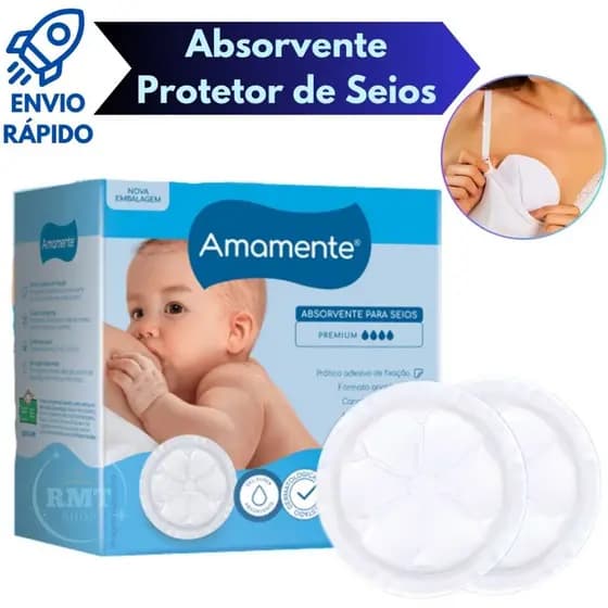 Absorvente Para Seios Amamente Semina 12 Unidades
