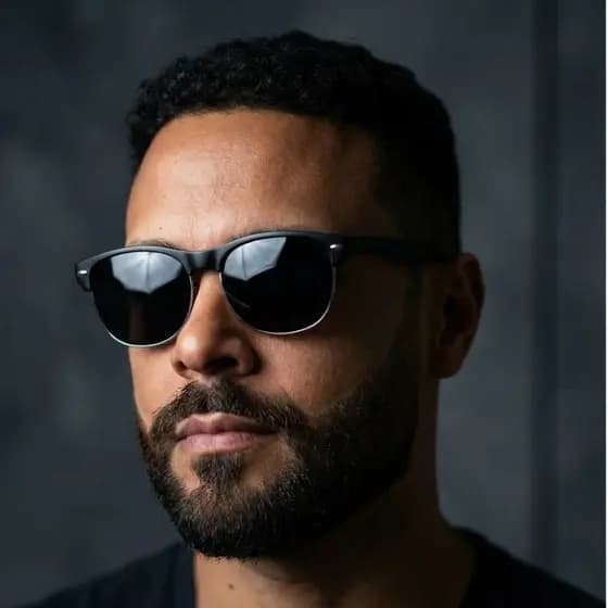 Óculos de Sol Clássicos Retrô Redondo Preto estilo Clubmaste Browline Estilo Retrô Fashion Proteção UV400
