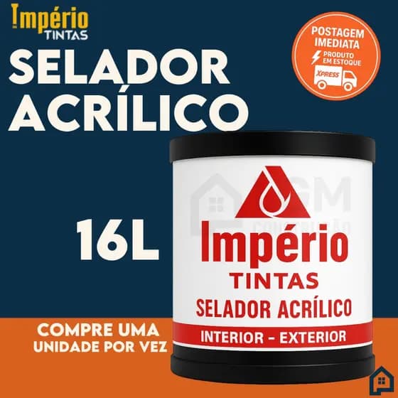 Selador Acrílico 16 Litros | Preparação de Paredes | Alta Aderência | Interior e Exterior
