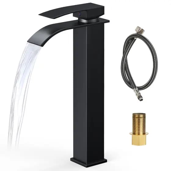 Torneira Banheiro Aço Inox 304 Monocomando Cascata Bica Alta