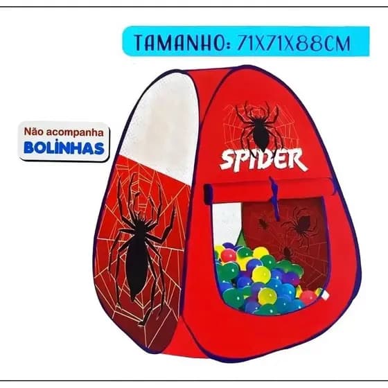 Barraca Infantil Dobrável Company Kids Iglu Vermelha 2 em 1 C/ Janelas