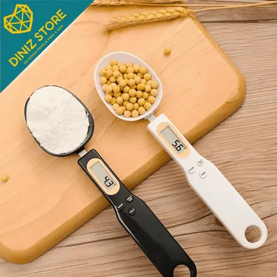 Colher Medidora Com Balança Digital Cozinha Portátil Sortida